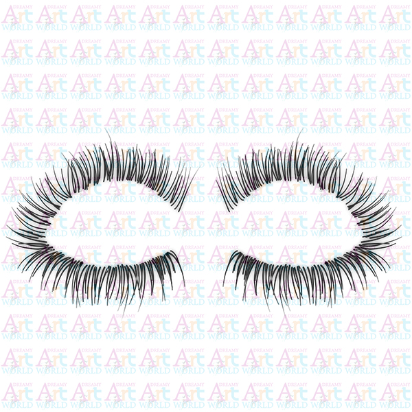 Human Eyelashes Alpha Map