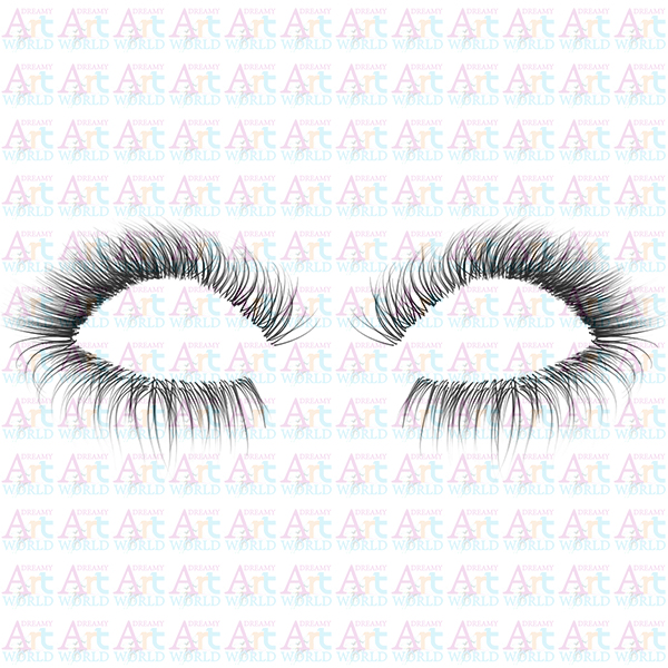 Human Eyelashes Alpha Map