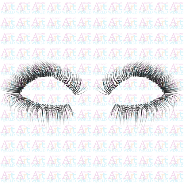 Human Eyelashes Alpha Map