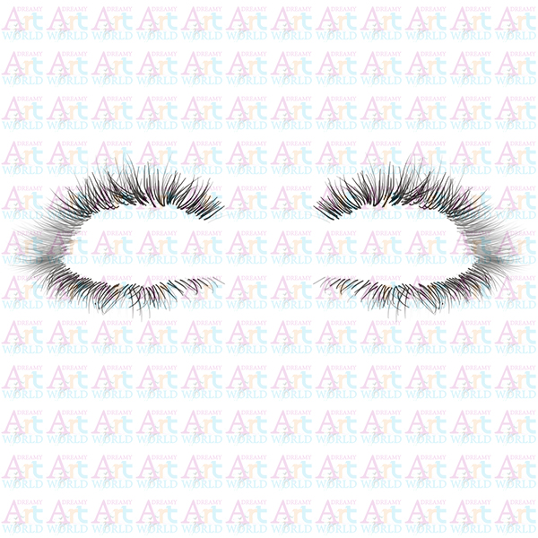 Human Eyelashes Alpha Map