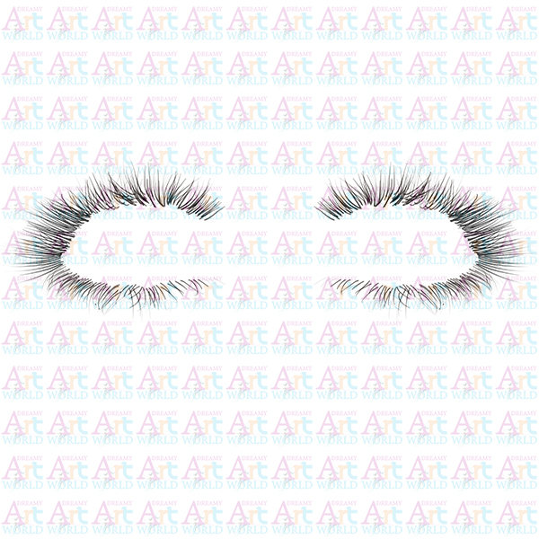 Human Eyelashes Alpha Map