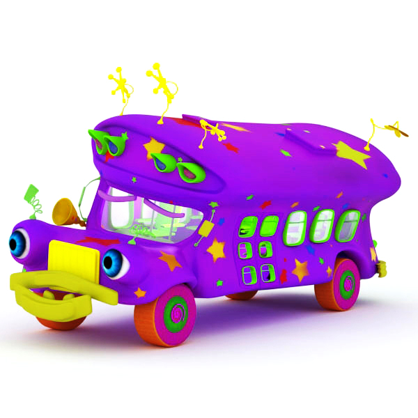 Bus Giggle Rigged Animated